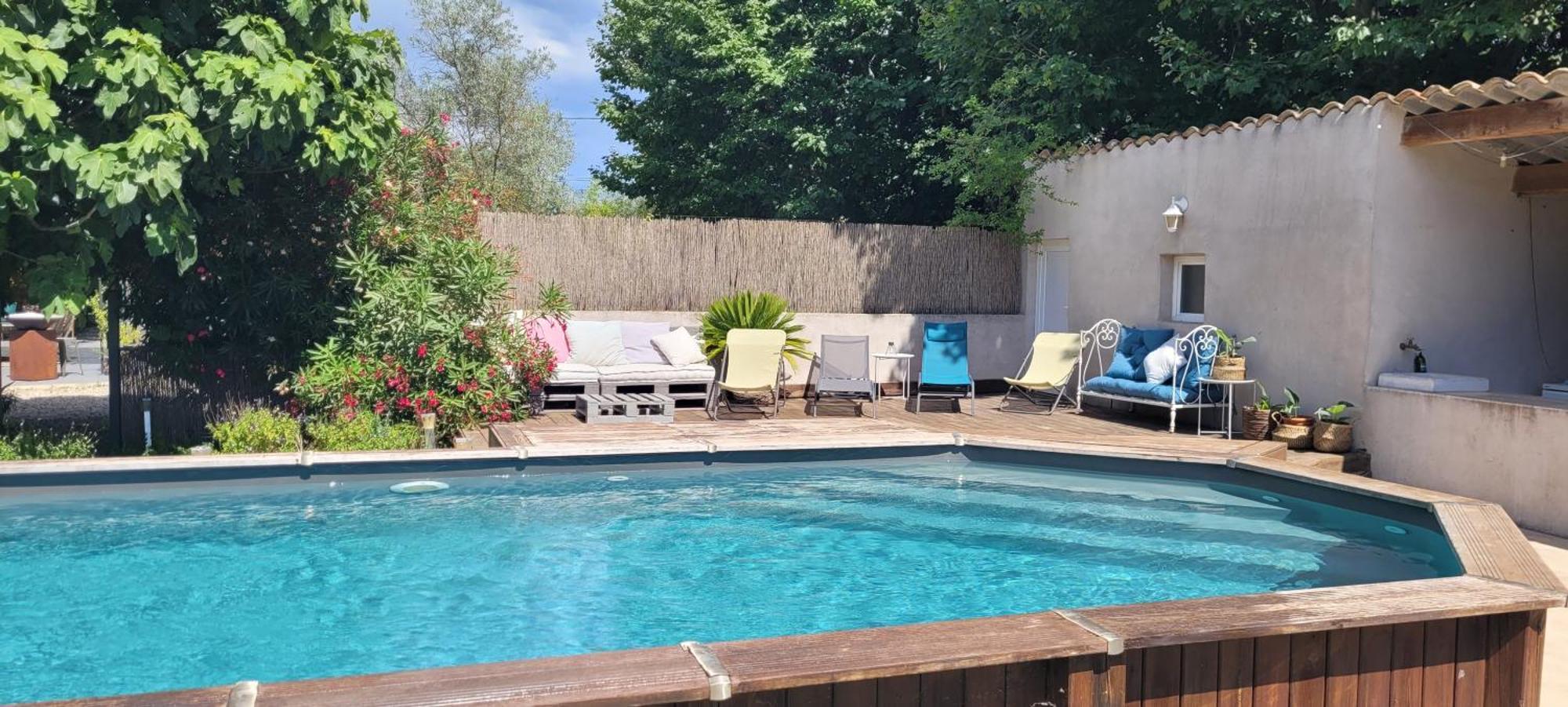 Location Appartement Dans Mas Provencal Monteux Dış mekan fotoğraf